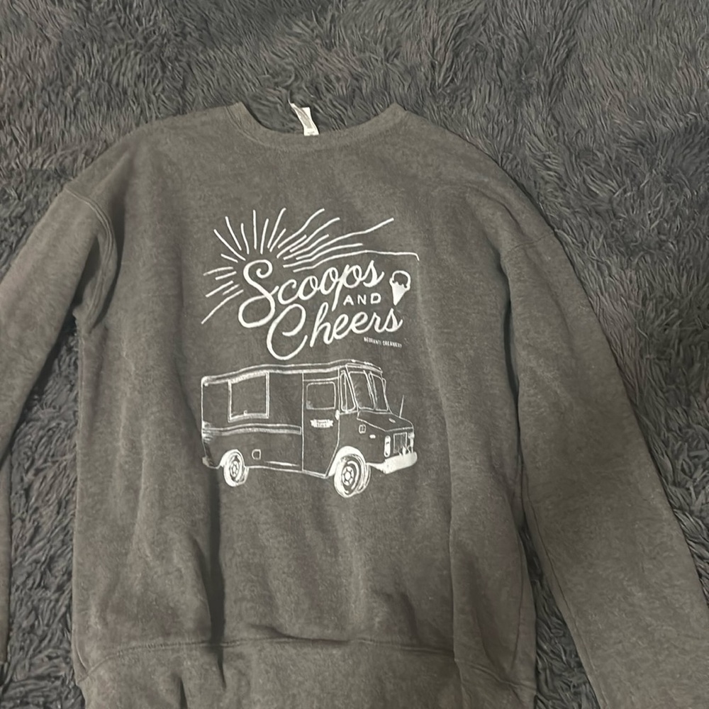 Scoops and cream crewneck